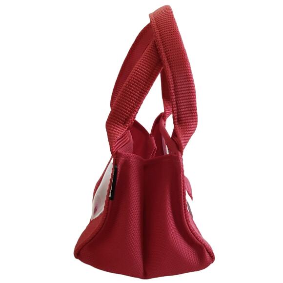 XO GOGO red Baby Box mini see thru top handle tote bag little tiny purse - Picture 2 of 6